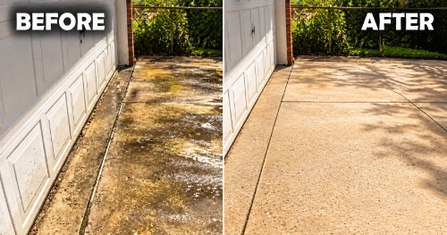 House exterior pressure washing results in North Palm Beach FL